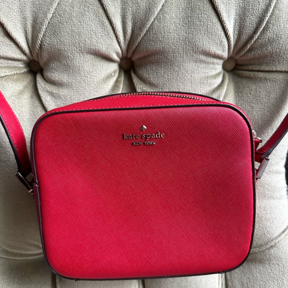 Kate Spade Red Crossbody Camera Bag
